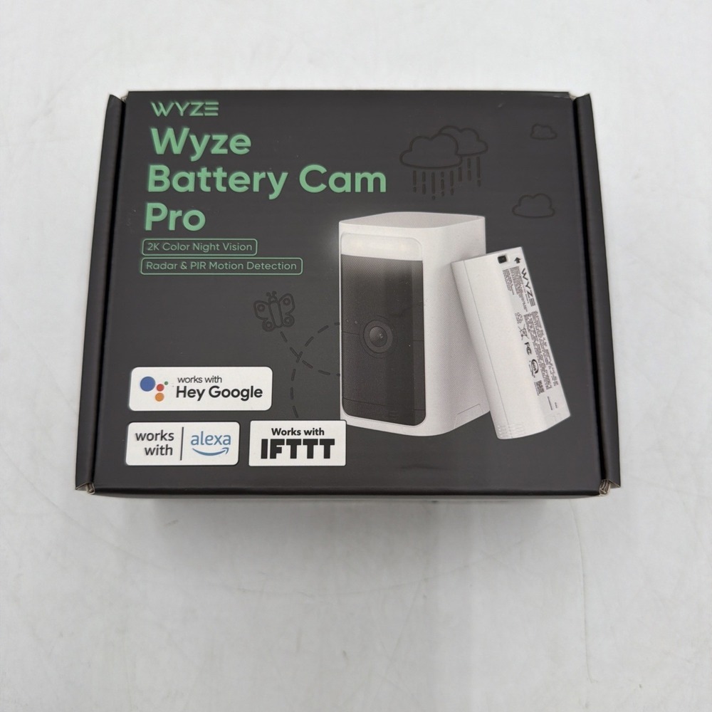 WYZE Battery Cam Pro 2K HDR Wireless Indoor/Outdoor Security Camera